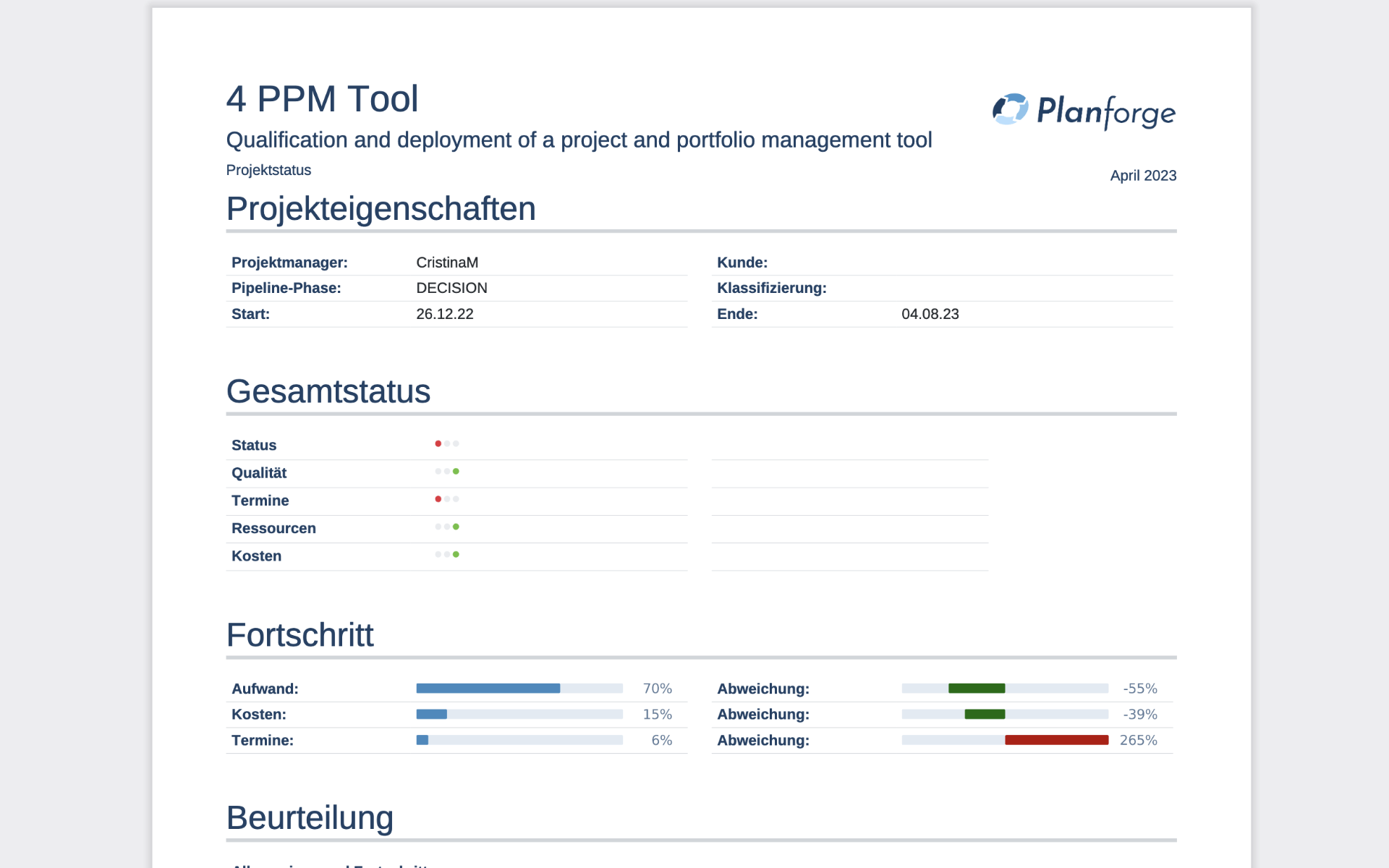Projektmanagement-Statusbericht-Software-von-Planforge