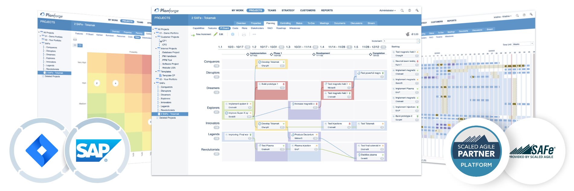 Enterprise Agile Planning Heroshot Software by Planforge