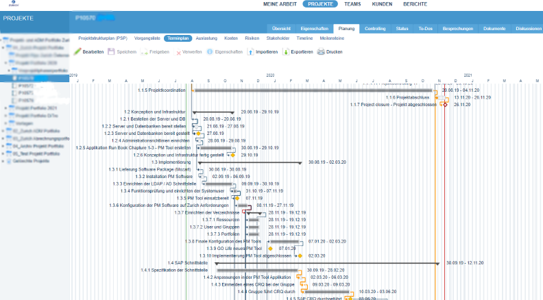 zurich-schedule software by Planforge