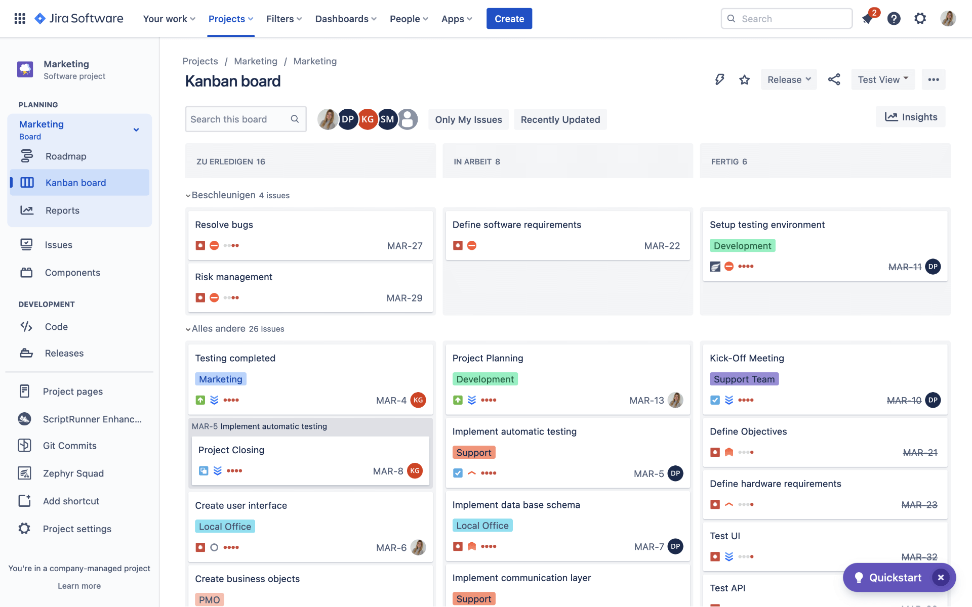 Jira for hybrid project management