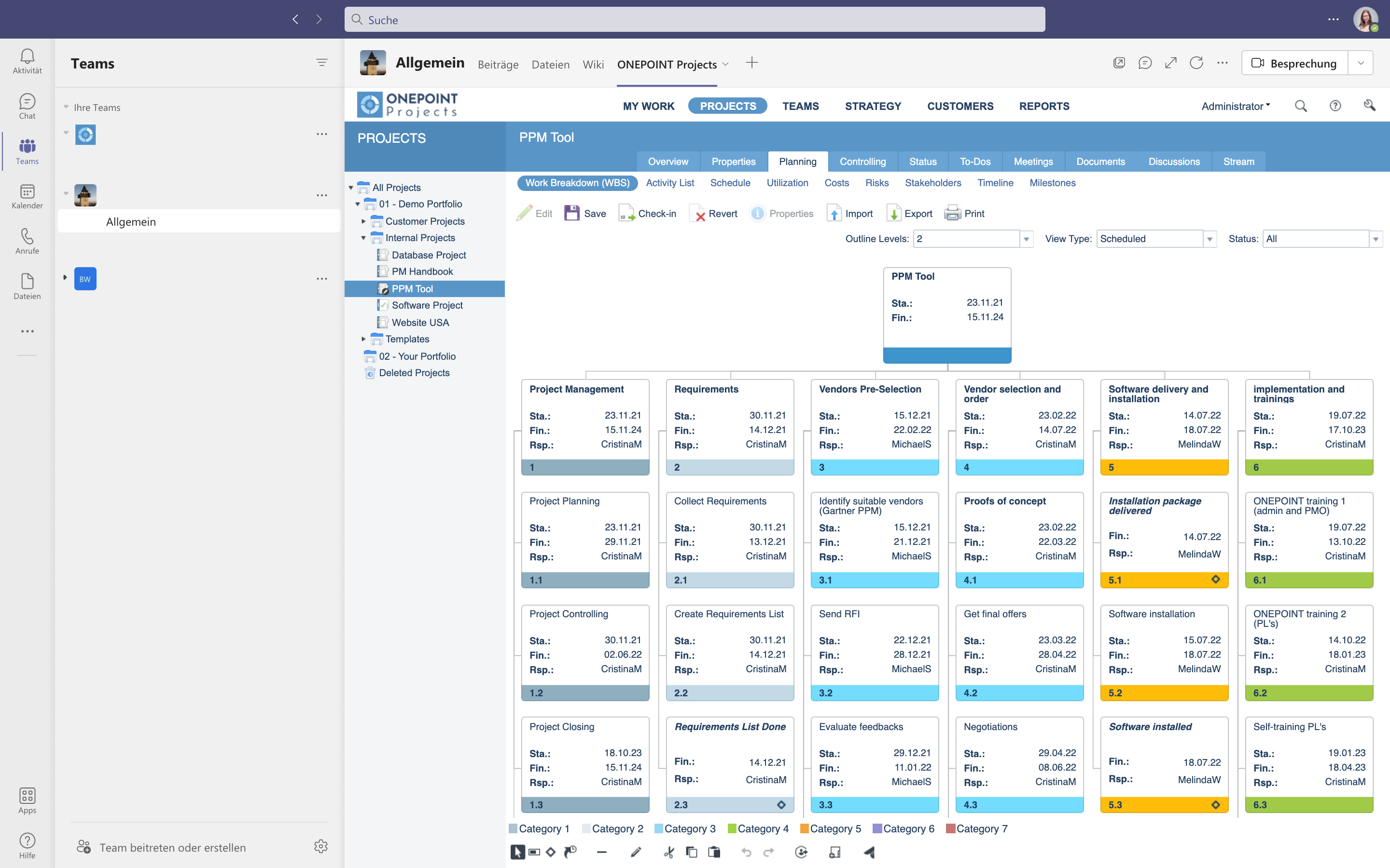 Microsoft Teams Integration by ONEPOINT Projects